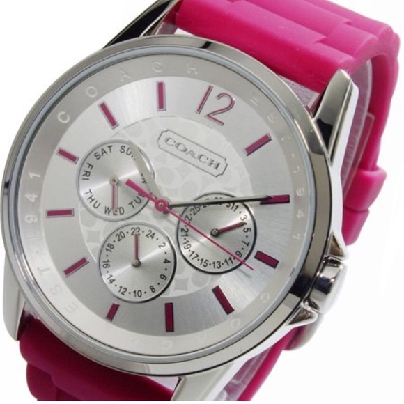 Coach Accessories Coach Chronograph Sport Silicon Rubber Strap